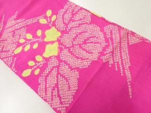 アンティーク　錦紗絞り桐模様名古屋帯